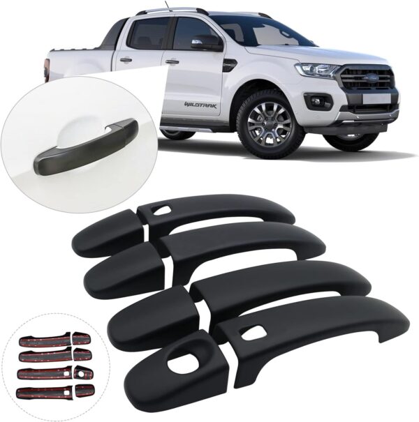 Matte Black Door Handle Covers Ford
