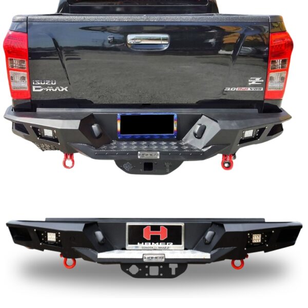 Isuzu D-Max 2012-2016 Iron Rear Bumper Hamer Type (Nova Series)