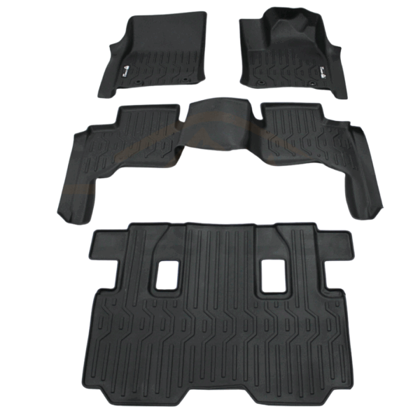 5D TPE Floor Mats Liner 3 Row Set suits Landcruiser 300 Series 2021 Onwards