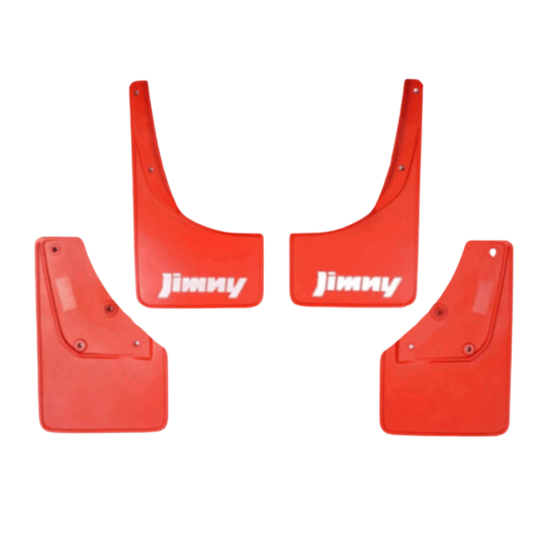 Suzuki Jimny Generation 4 2019+ Mudflaps (Jimny Logo) - Red
