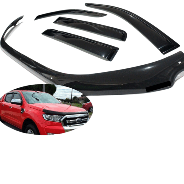 Ford Ranger 2015 - 2019 Bonnet Protector AND WEATHER SHIELDS