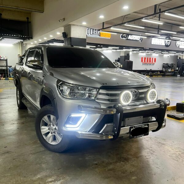 Chromed hexagonal double tube Bullbar for Toyota Hilux