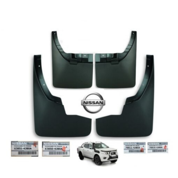 Nissan Navara (NP300) 2015+ Front-Rear Mudguards Set