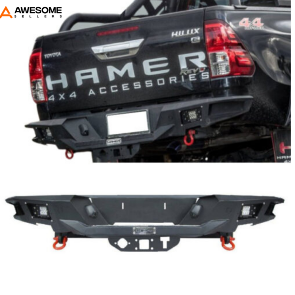 Toyota Hilux (Revo) 2015-2020 Iron Type Rear Bumper